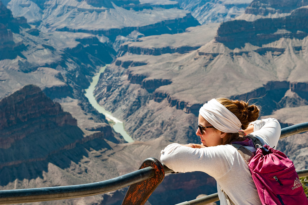 Man könnte stundenlang in den Grand Canyon schauen.